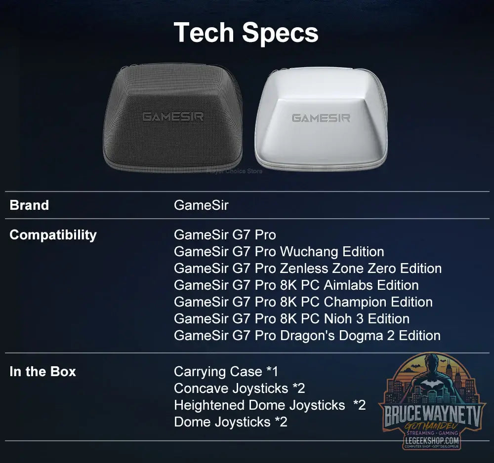 Étui de transport GameSir G7 Pro — produit geek, vue 18, LeGeekShop