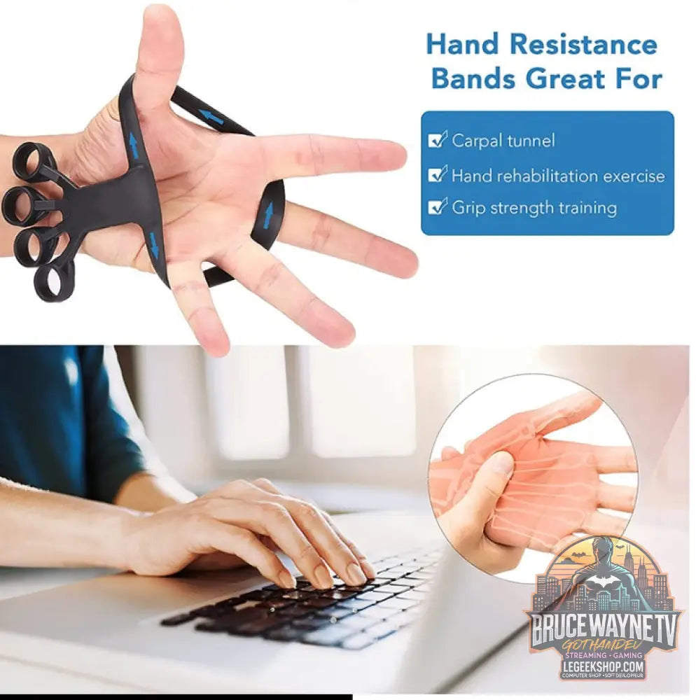 Exercice Doigts Silicone Rééducation Main Arthrite Renforcement - Accessoire Sport