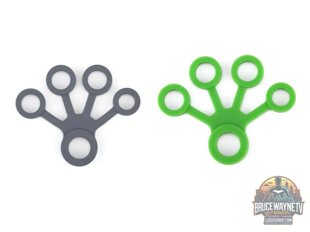 Exercice Doigts Silicone Rééducation Main Arthrite Renforcement - Dark Grey and Green - Accessoire Sport