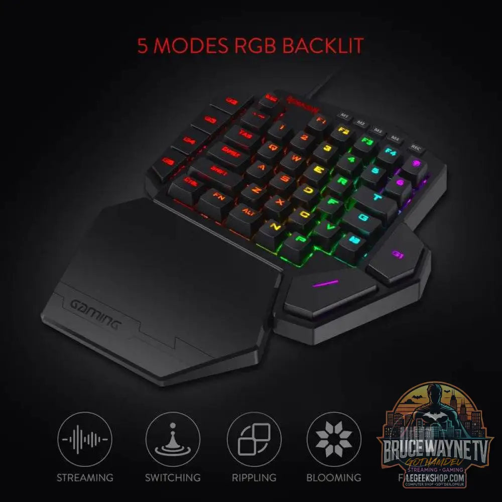 🎮 Clavier Mécanique Redragon K585 DITI – Gaming à Une Main | Rétroéclairage RGB & Hot-Swap - Legeekshop