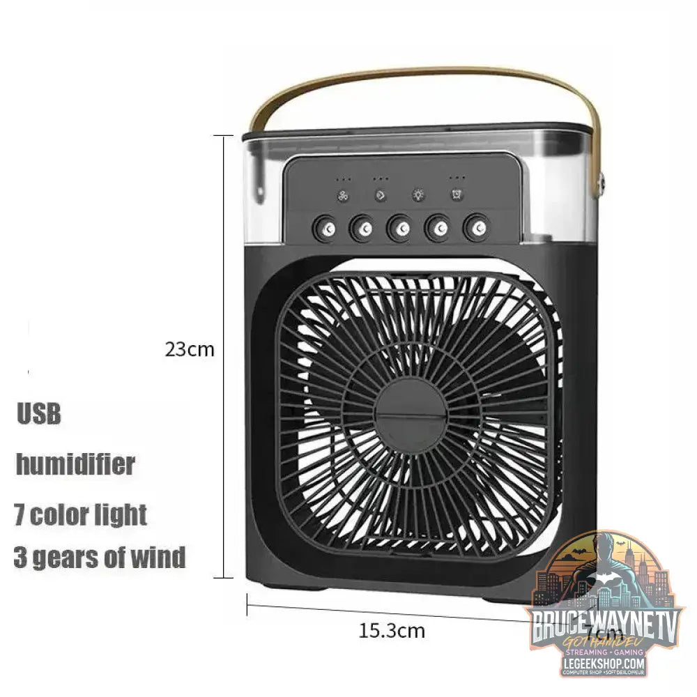 🎐 VENTILATEUR PORTABLE 3-EN-1 : Climatiseur • Humidificateur • Veilleuse LED 🎐 - Legeekshop