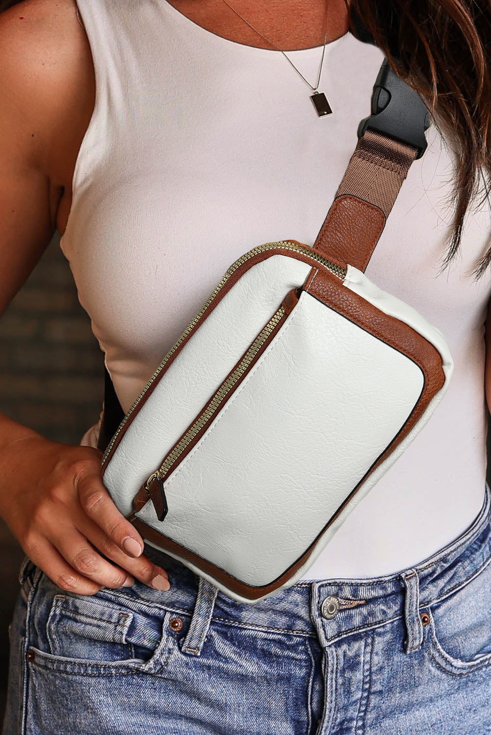 Pièce mode femme bretelles, mini — blanc