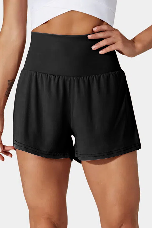 Short femme poches — noir