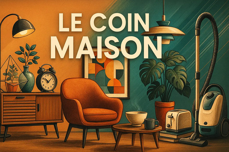 Fauteuil tapissé d'orange avec pieds noirs