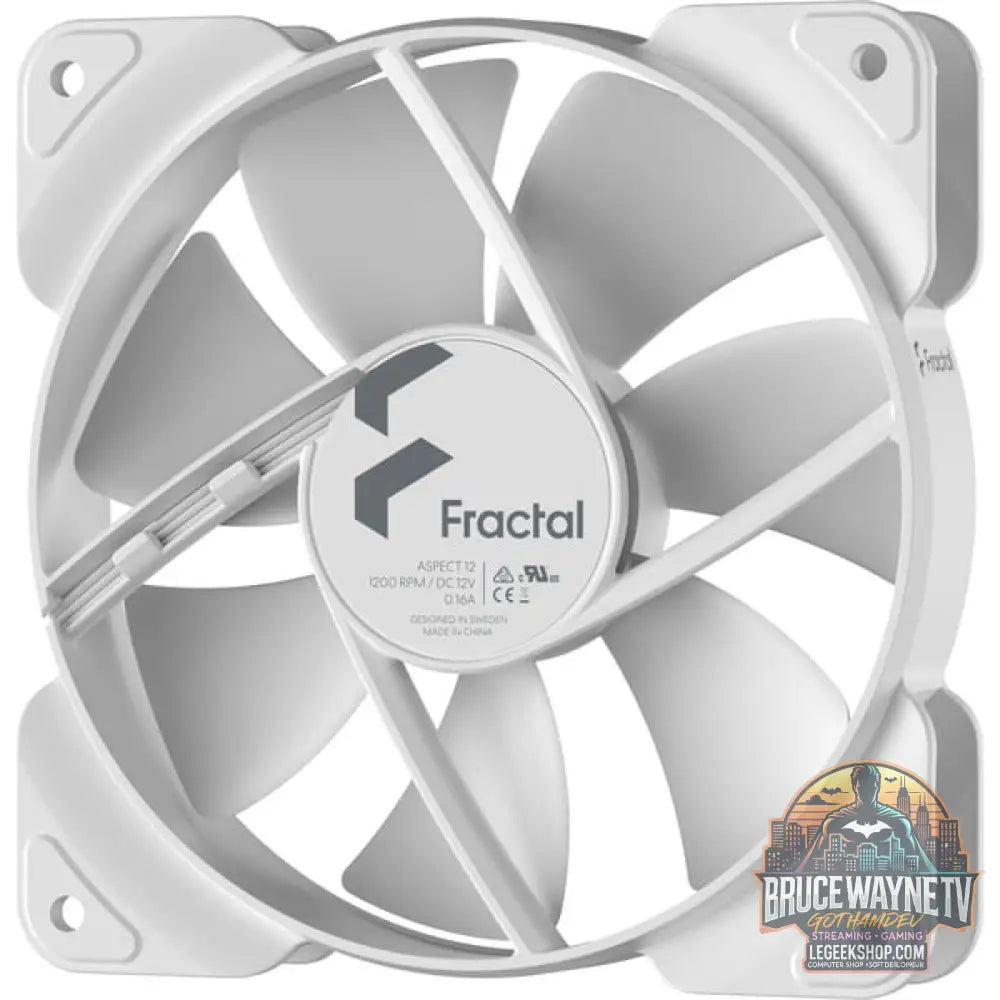 Fractal Design Aspect 12 White, Gehäuselüfter - Fractal Design - vue 2