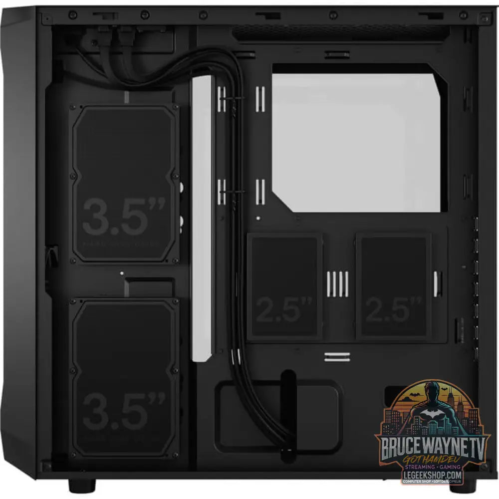 Fractal Design Focus 2 Black TG Clear Tint, Tower-Gehäuse - Fractal Design - vue 5