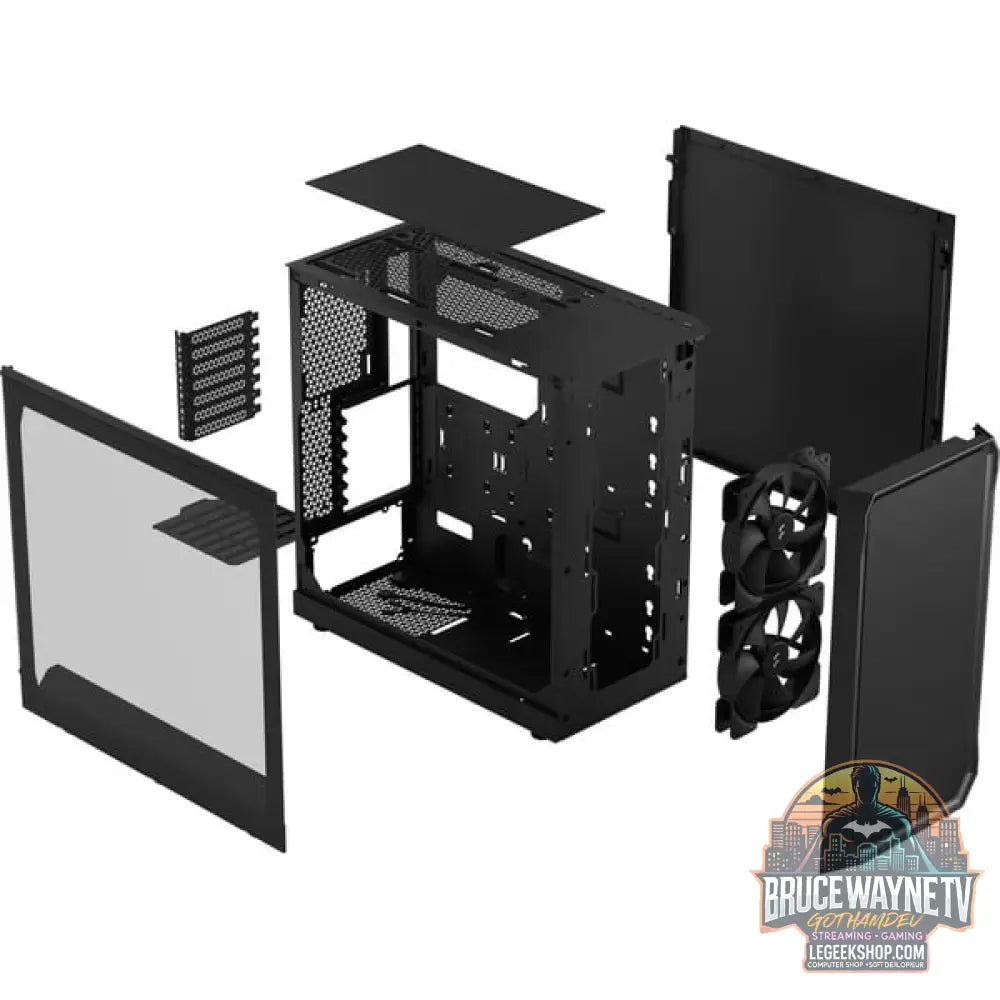 Fractal Design Focus 2 Black TG Clear Tint, Tower-Gehäuse - Fractal Design - vue 11