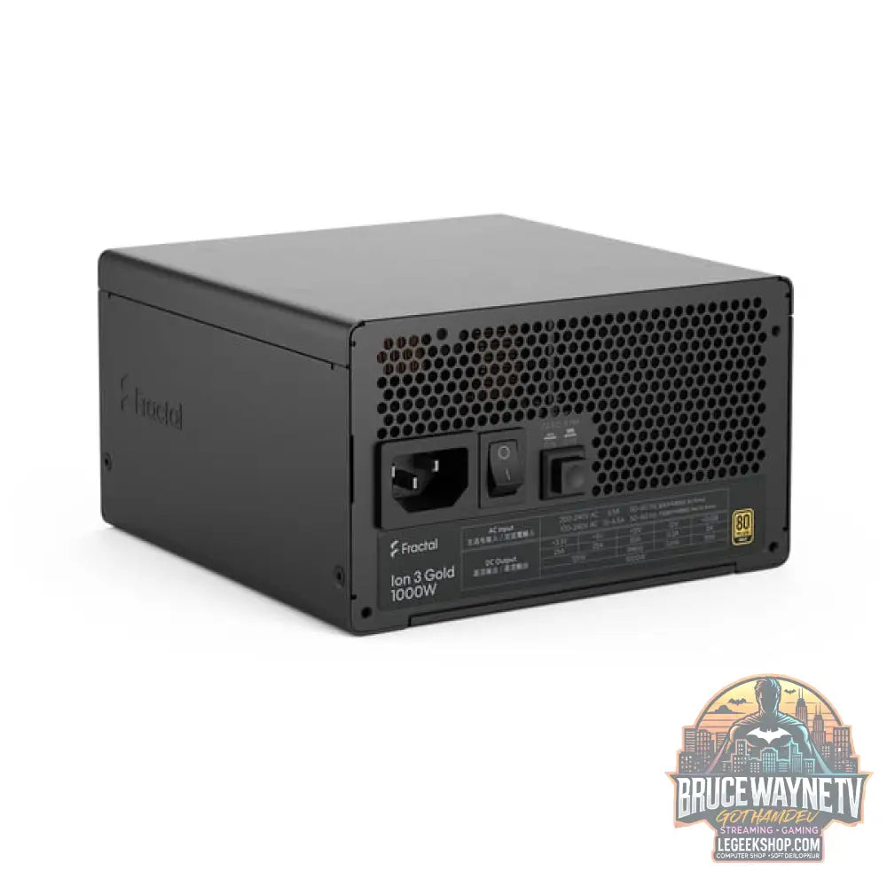 Fractal Design ION Gold 3 1000W Black, alimentation PC - Fractal Design - vue 15