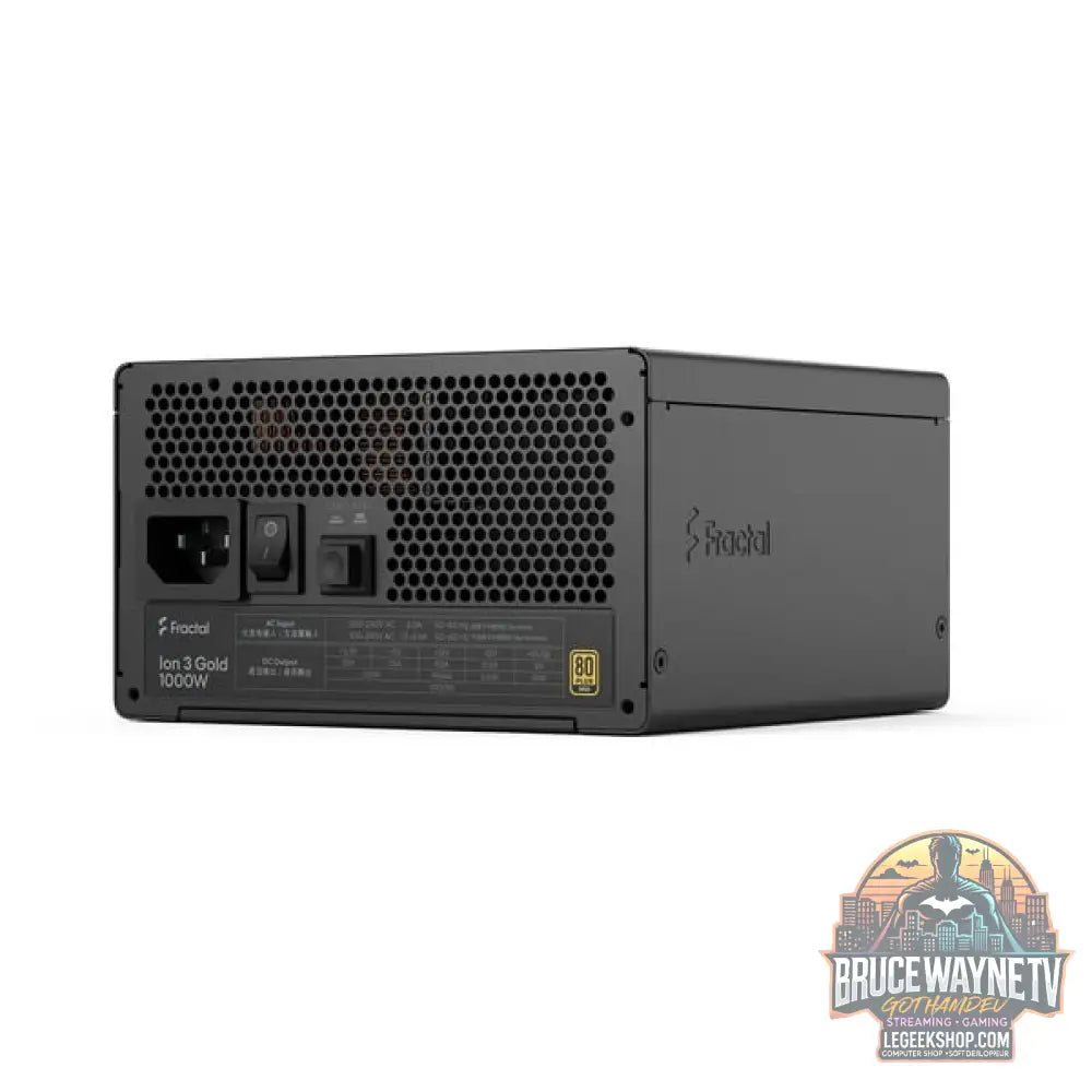 Fractal Design ION Gold 3 1000W Black, alimentation PC - Fractal Design - vue 6