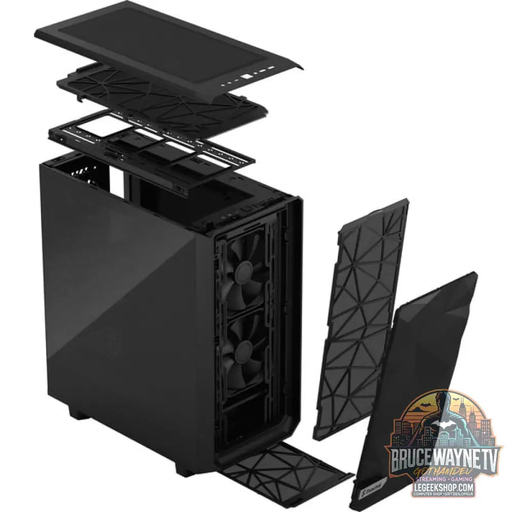 Fractal Design Meshify 2 Compact Black TG Dark Tint, Tower-Gehäuse - Fractal Design - vue 17