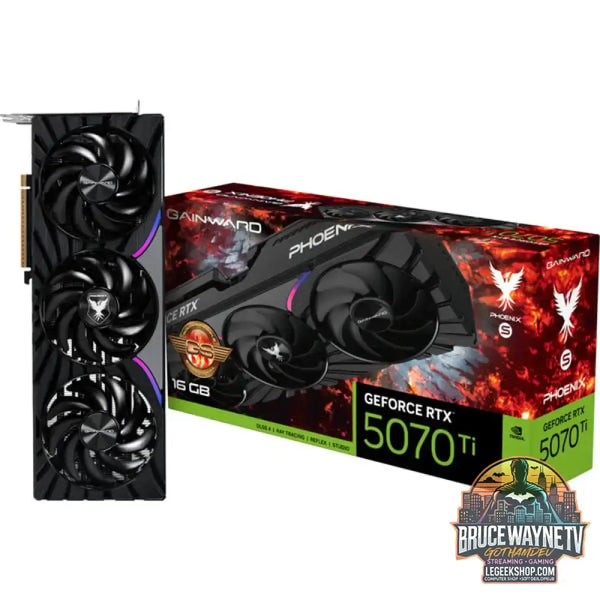 Gainward GeForce RTX 5070 Ti Phoenix-S GS, carte graphique DLSS 4, 3x DisplayPort, 1x HDMI 2.1 - Gainward