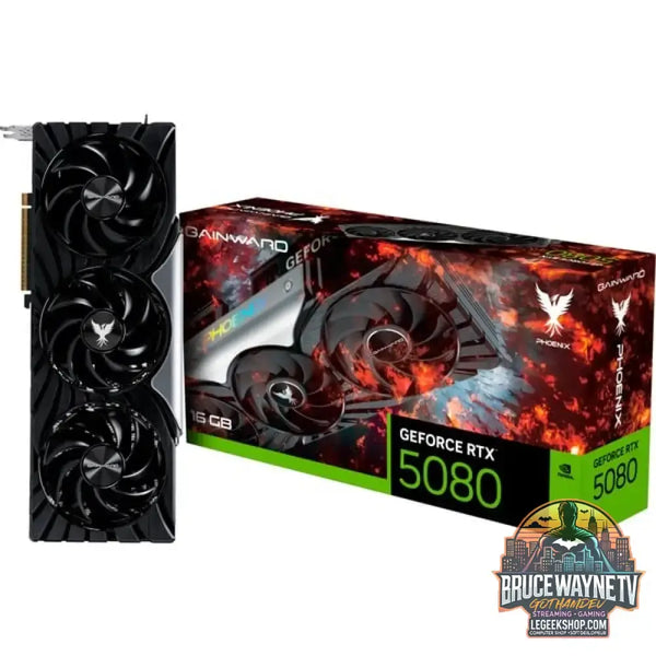 Gainward GeForce RTX 5080 Phoenix, carte graphique DLSS 4, 3x DisplayPort, 1x HDMI 2.1 - Gainward