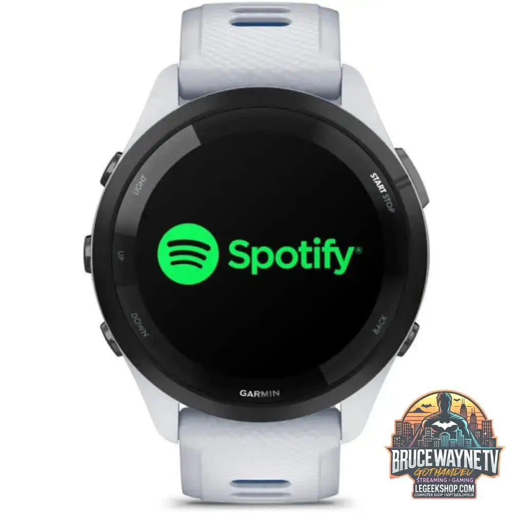 Garmin Forerunner 265, Smartwatch weiß/dunkelblau, 46 mm, Silikon-Armband - Garmin - vue 3