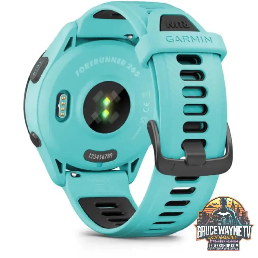 Garmin Forerunner 265, Smartwatch türkis/schwarz, 46 mm, Silikon-Armband - Garmin - vue 8