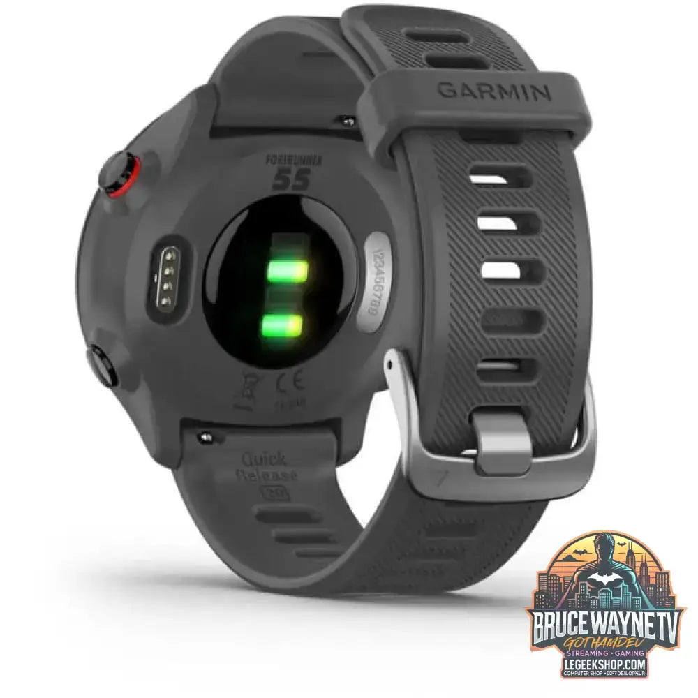 Garmin Forerunner 55, Smartwatch dunkelgrau/schwarz, 42 mm, Silikon-Armband - Garmin - vue 9