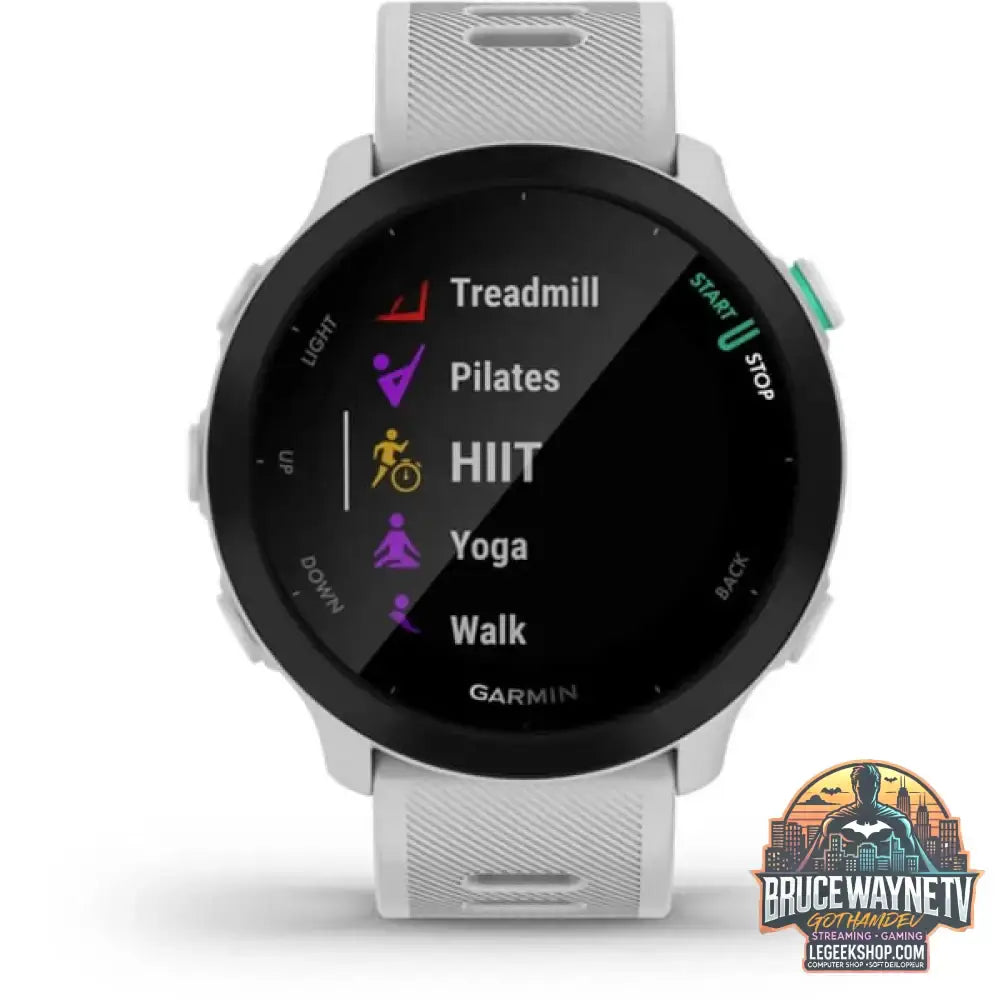 Garmin Forerunner 55, Smartwatch hellgrau/schwarz, 42 mm, Silikon-Armband - Garmin - vue 5
