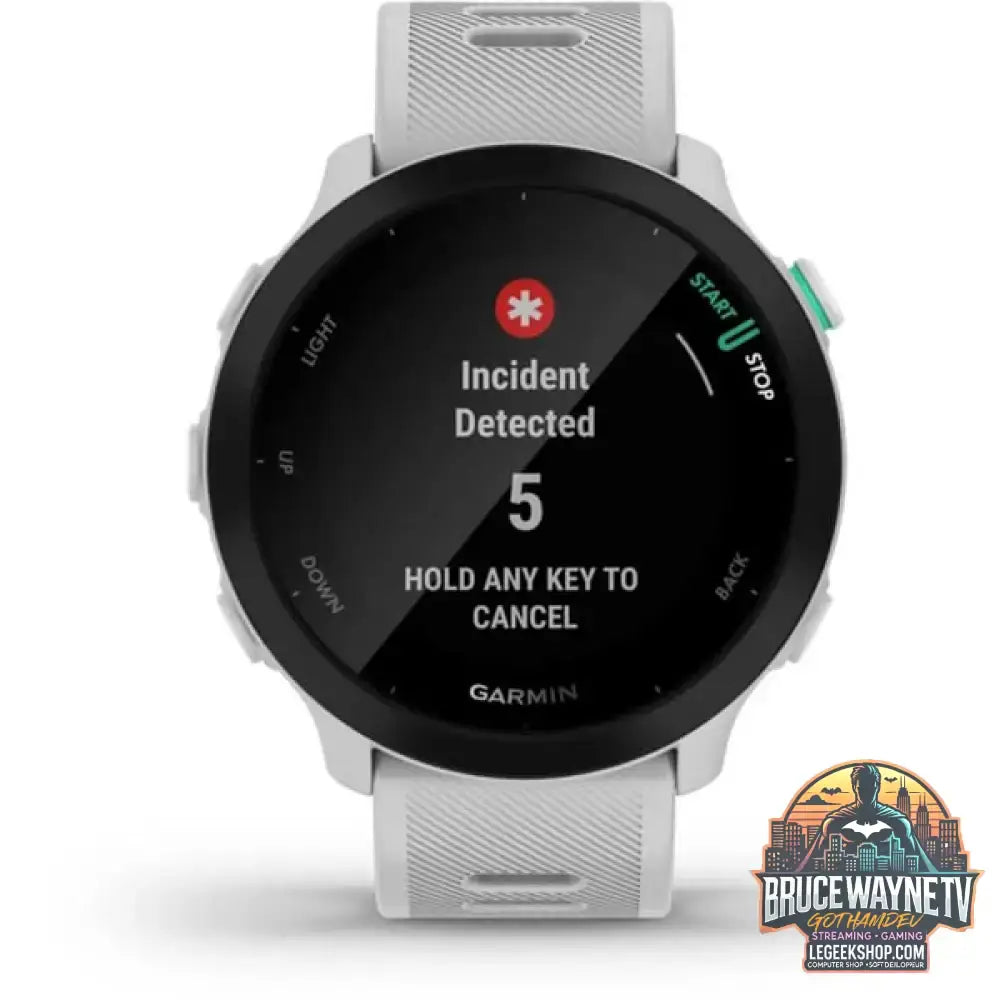 Garmin Forerunner 55, Smartwatch hellgrau/schwarz, 42 mm, Silikon-Armband - Garmin - vue 4