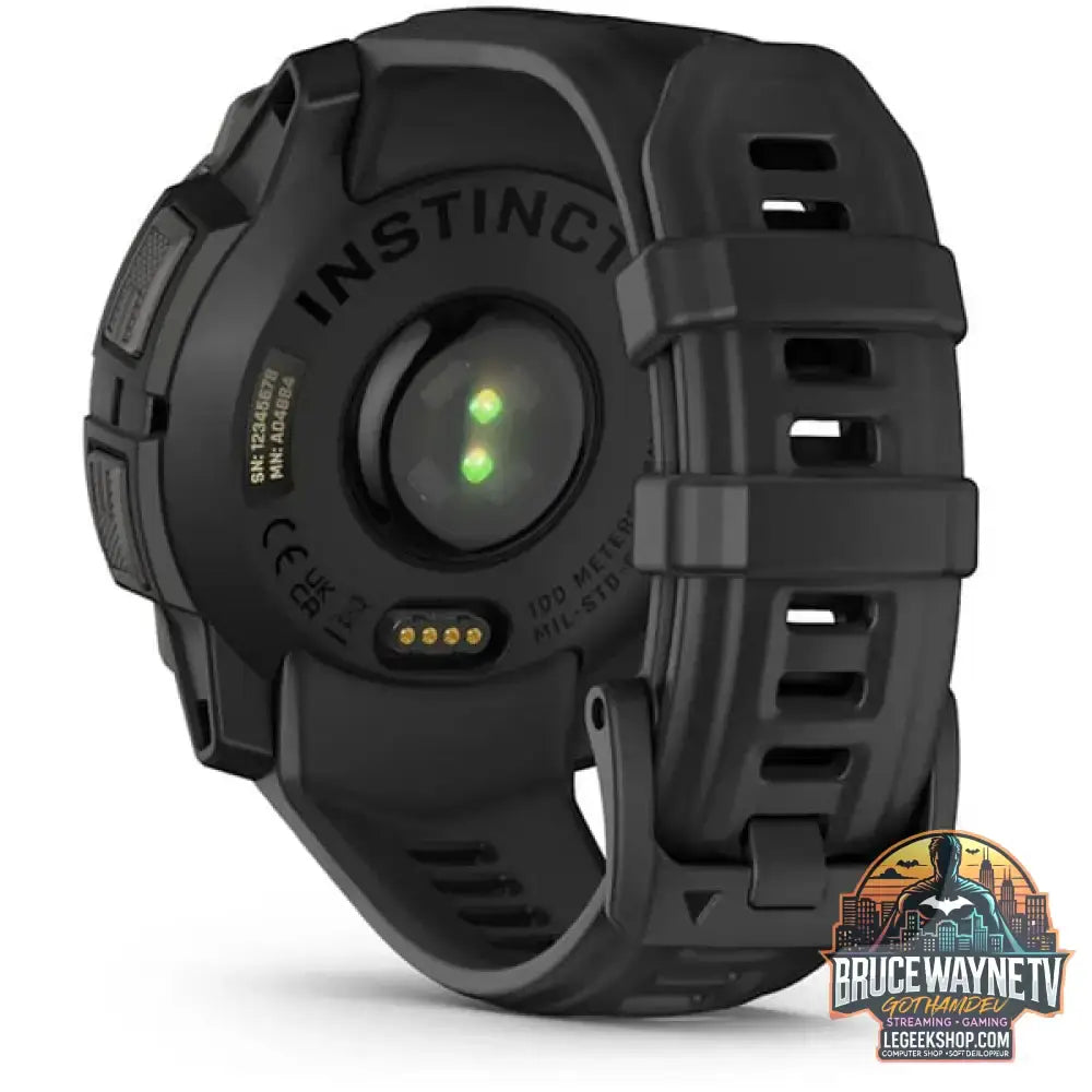 Garmin Instinct 3 - 45 mm, AMOLED, Smartwatch Black, Silikon-Armband - Garmin - vue 16
