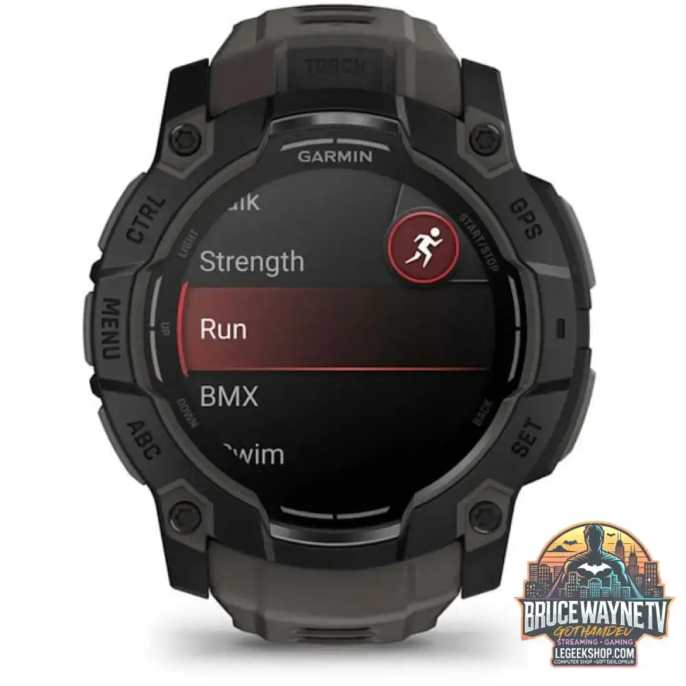 Garmin Instinct 3 - 50 mm, AMOLED, Smartwatch Black, Silikon-Armband - Garmin - vue 10