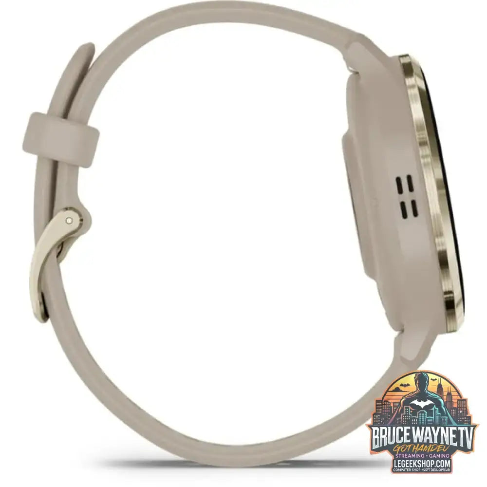 Garmin Venu 3S, Smartwatch beige/gold, 41 mm, schwarzes Silikon-Armband - Garmin - vue 7