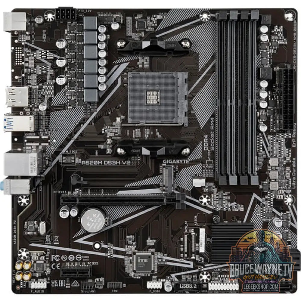 GIGABYTE A520M DS3H V2, carte mère - GIGABYTE - vue 3