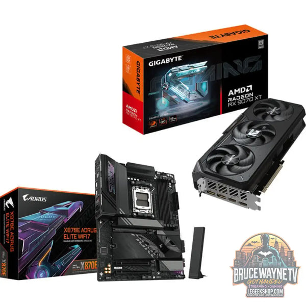GIGABYTE AMD Upgrade Radeon RX 9070 XT Gaming OC + X870E AORUS ELITE WIFI7, kit upgrade PC - GIGABYTE