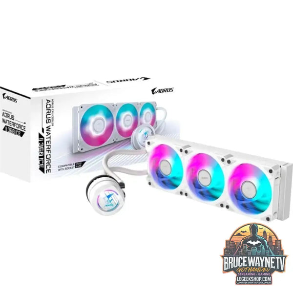 GIGABYTE AORUS WATERFORCE II 360mm ICE, Wasserkühlung weiß - GIGABYTE
