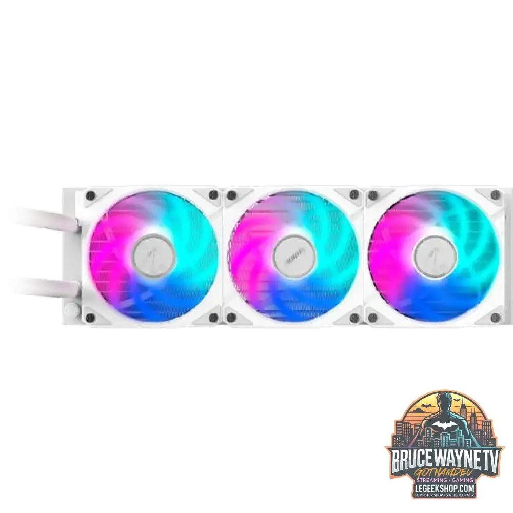 GIGABYTE AORUS WATERFORCE II 360mm ICE, Wasserkühlung weiß - GIGABYTE - vue 2