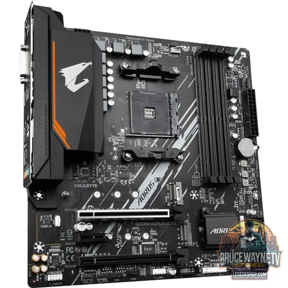 GIGABYTE B550M AORUS ELITE, carte mère - GIGABYTE - vue 2