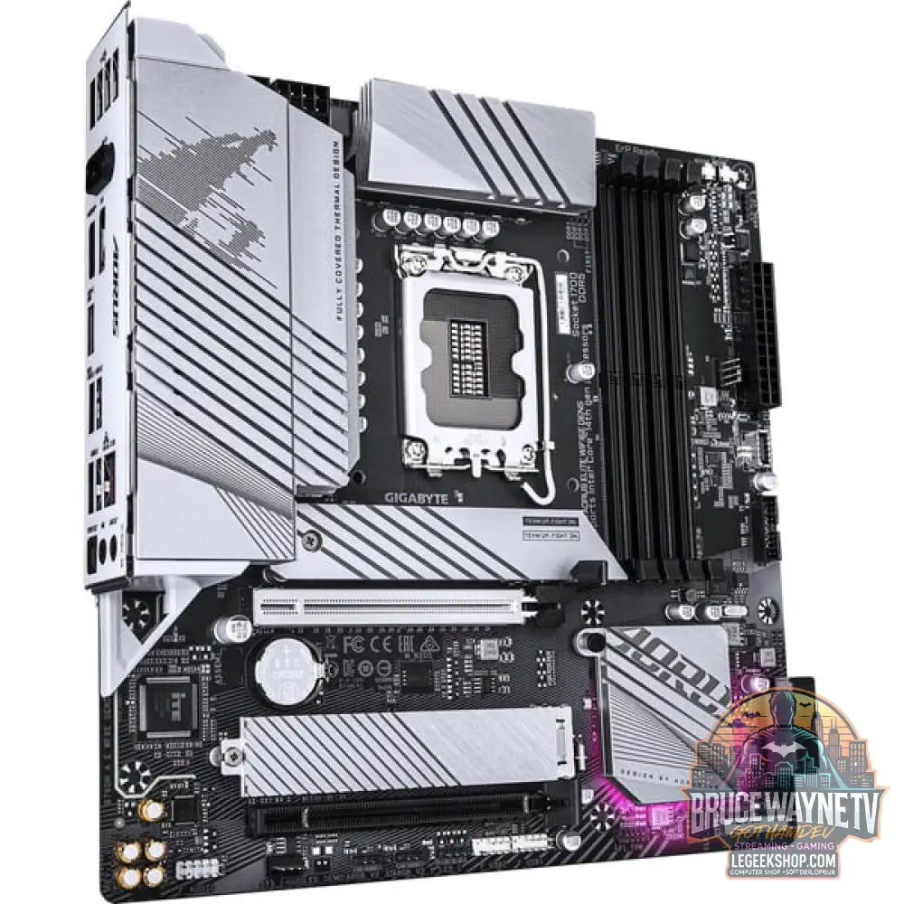 GIGABYTE B760M AORUS ELITE WIFI6E GEN5, carte mère - GIGABYTE - vue 3