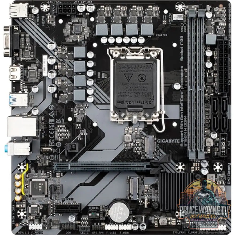 GIGABYTE B760M H DDR4, carte mère - GIGABYTE - vue 2