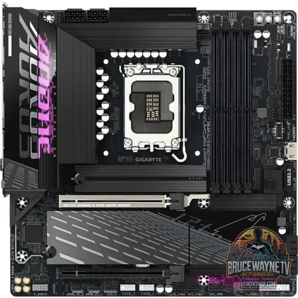 GIGABYTE B860M AORUS ELITE WIFI6E, carte mère - GIGABYTE - vue 3