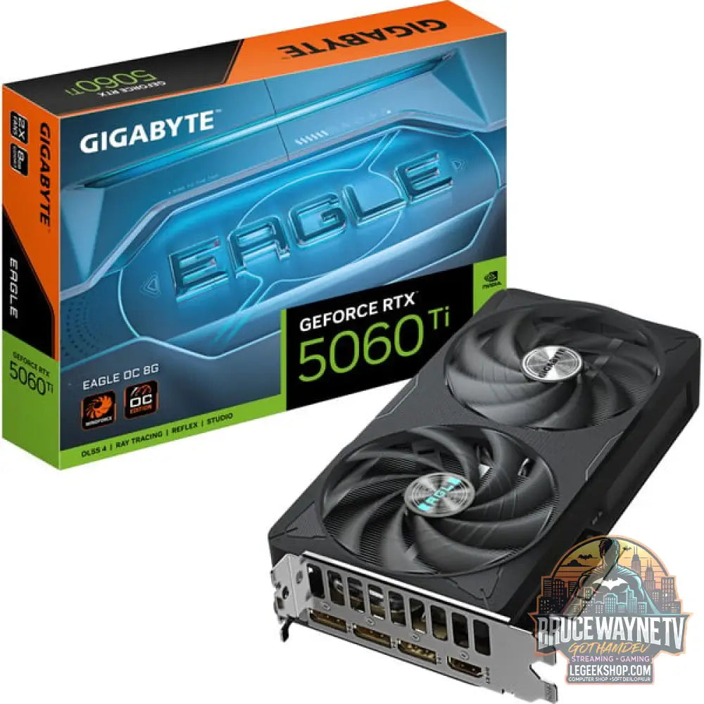 GIGABYTE GeForce RTX 5060 Ti EAGLE OC 8G, carte graphique DLSS 4, 3x DisplayPort, 1x HDMI 2.1 - GIGABYTE - vue 11