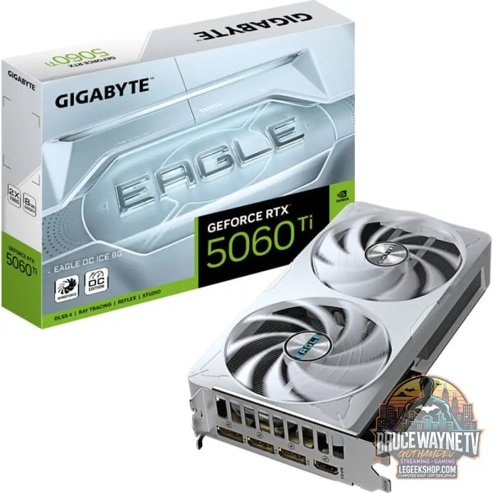 GIGABYTE GeForce RTX 5060 Ti EAGLE OC ICE 8G, carte graphique DLSS 4, 3x DisplayPort, 1x HDMI 2.1 - GIGABYTE - vue 11