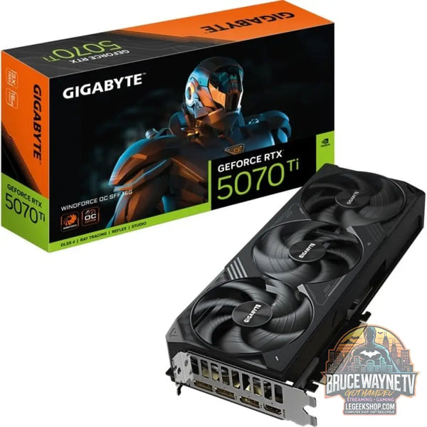 GIGABYTE GeForce RTX 5070 Ti WINDFORCE OC SFF 16G, carte graphique DLSS 4, 3x DisplayPort, 1x HDMI 2.1 - GIGABYTE