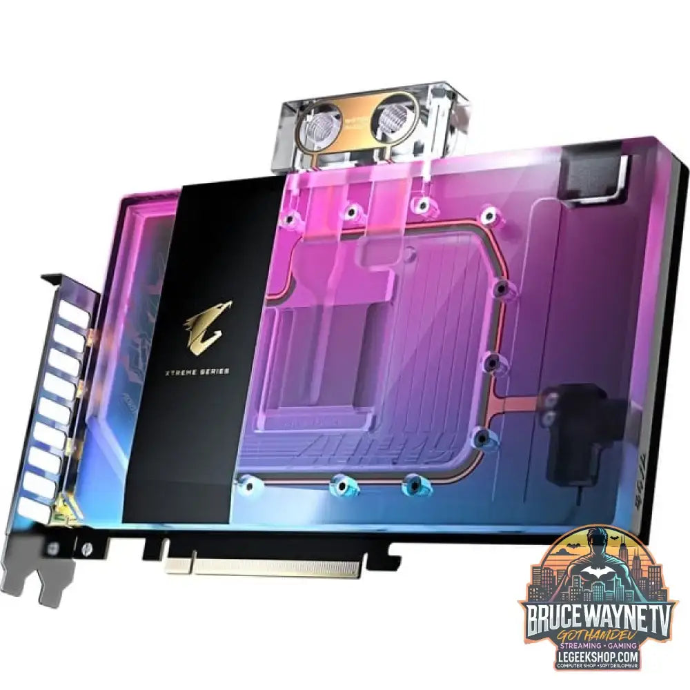 GIGABYTE GeForce RTX 5090 AORUS XTREME WATERFORCE WB 32G, carte graphique DLSS 4, 3x DisplayPort, 1x HDMI 2.1 - GIGABYTE - vue 3