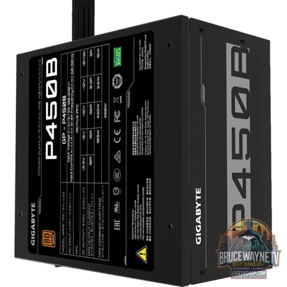 GIGABYTE GP-P450B, alimentation PC - GIGABYTE - vue 3