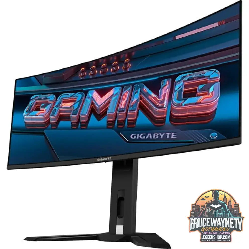 GIGABYTE MO34WQC2 34" QHD/WQHD QD-OLED 240 Hz - GIGABYTE - vue 3