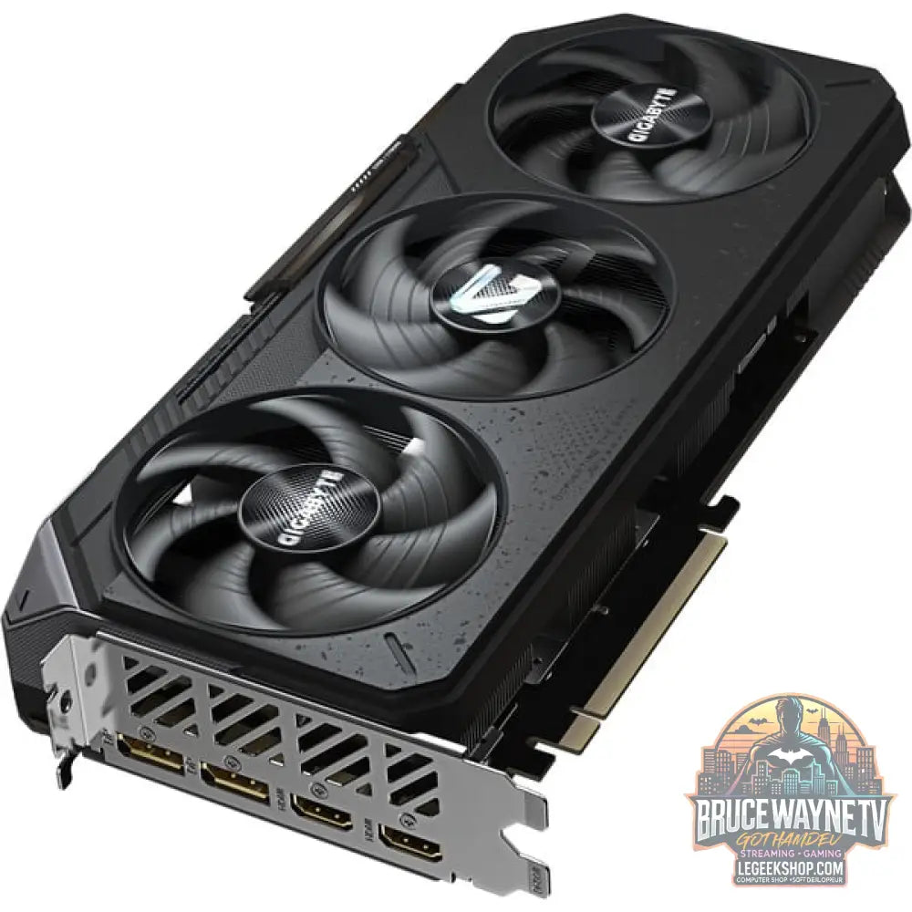 GIGABYTE Radeon RX 9070 Gaming OC, carte graphique noir, RDNA4, GDDR6, 3x DisplayPort, 1x HDMI - GIGABYTE - vue 3