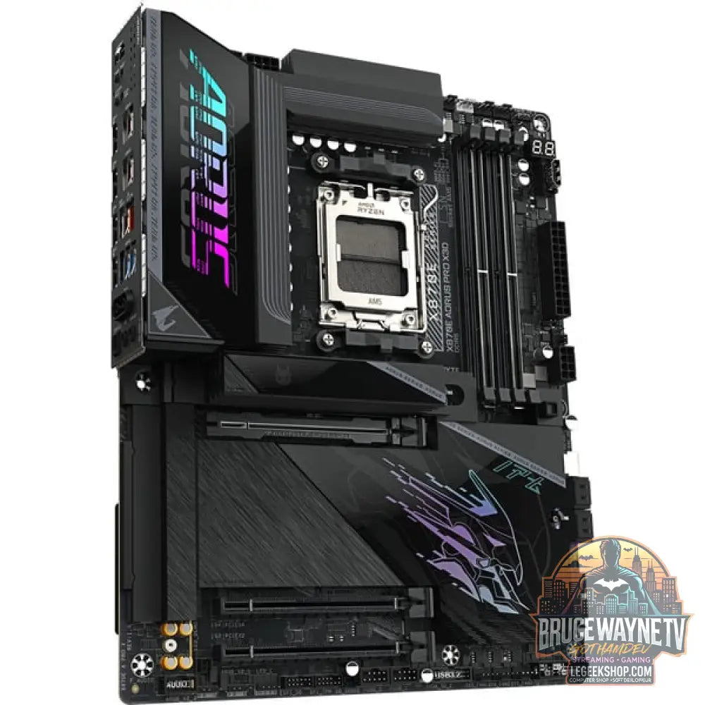 GIGABYTE X870E AORUS PRO X3D, carte mère - GIGABYTE - vue 2
