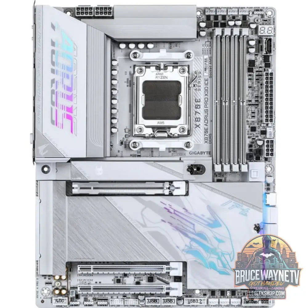 GIGABYTE X870E AORUS PRO X3D ICE, carte mère - GIGABYTE - vue 2