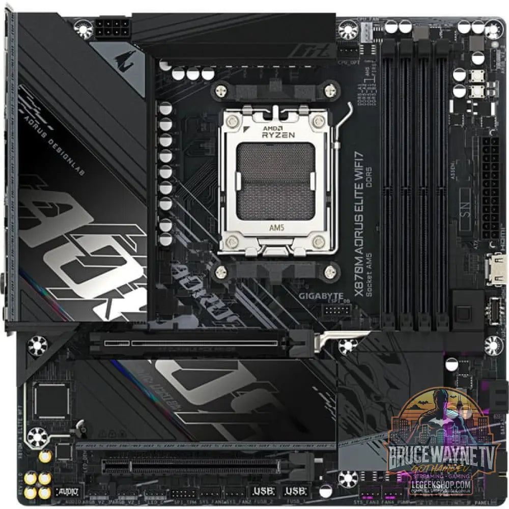 GIGABYTE X870M AORUS ELITE WIFI7, carte mère - GIGABYTE - vue 3