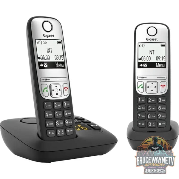 Gigaset A690 A Duo, analoges Telefon noir, DECT, Anrufbeantworter - Gigaset