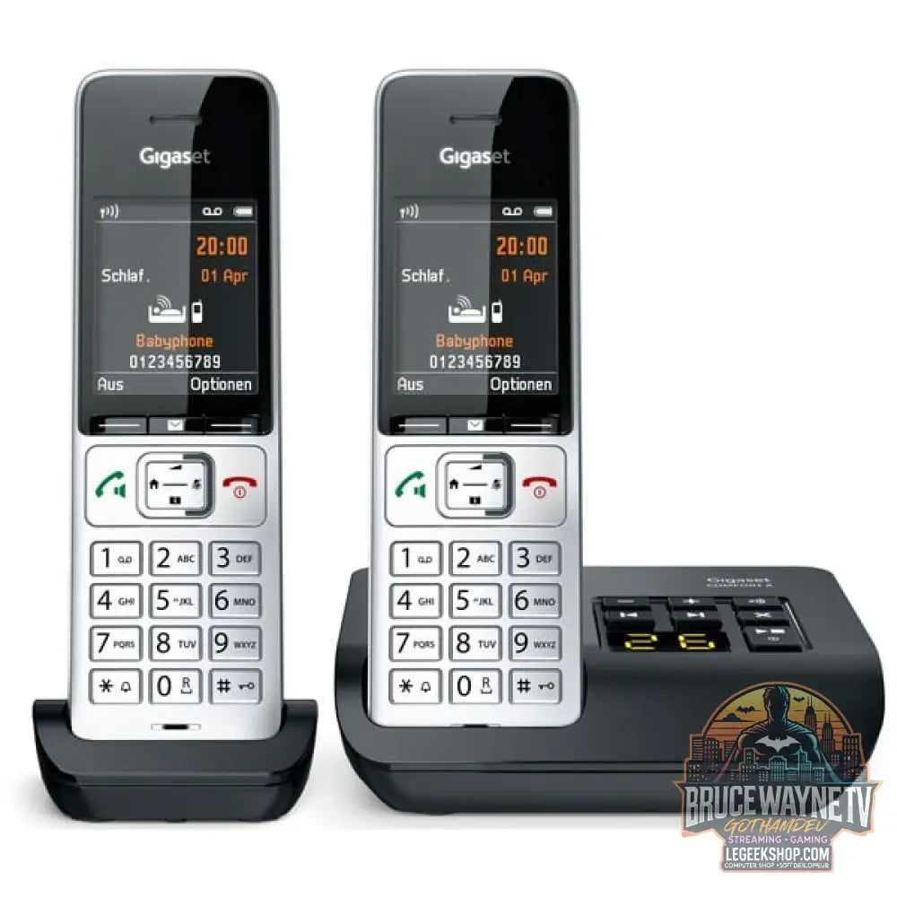 Gigaset COMFORT 500A Duo, analoges Telefon argent/noir, 2 Mobilteile - Gigaset - vue 2