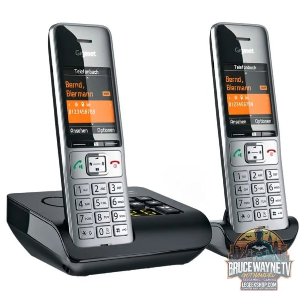 Gigaset COMFORT 500A Duo, analoges Telefon argent/noir, 2 Mobilteile - Gigaset