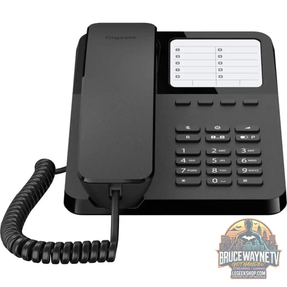 Gigaset DESK 400, analoges Telefon noir - Gigaset - vue 2