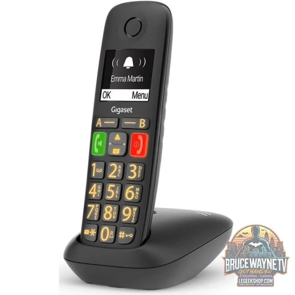 Gigaset E290, analoges Telefon noir - Gigaset - vue 3