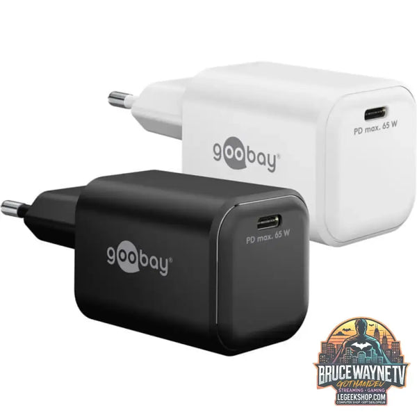 goobay USB-C PD GaN Schnelladegerät Nano 65 W weiß - goobay