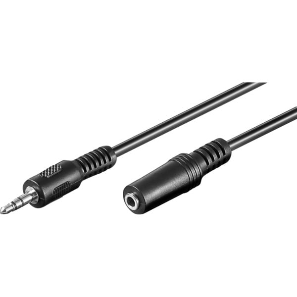 goobay Audiokabelverlängerung 3,5mm-jack > 3,5mm Buchse, Verlängerungskabel - goobay