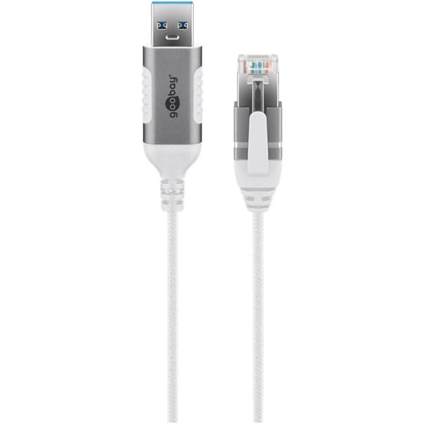 goobay Ethernet-Adapterkabel USB-A 3.2 Gen1 > RJ-45, Slim - goobay - vue 2